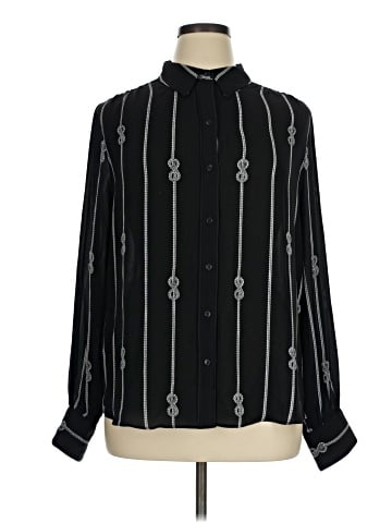 White House Black Market Long Sleeve Blouse (view 1)