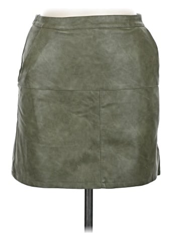 Shinestar Faux Leather Skirt (view 1)
