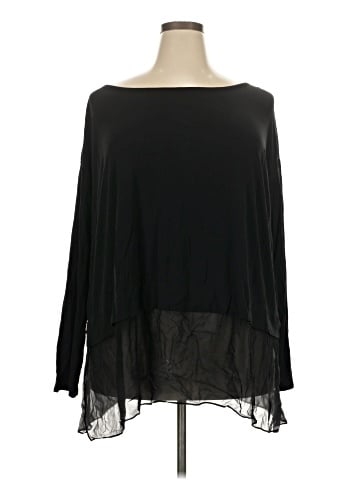 Eileen Fisher Long Sleeve Silk Top (view 1)