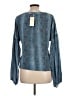 Ramy Brook 100% Silk Blue Long Sleeve Silk Top Size L - photo 2
