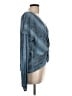 Ramy Brook 100% Silk Blue Long Sleeve Silk Top Size L - photo 4