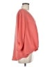 Lush 100% Polyester Orange 3/4 Sleeve Blouse Size M - photo 4