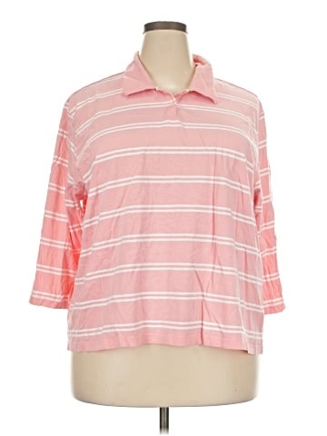 L.L.Bean 3/4 Sleeve Button-Down Shirt (view 1)