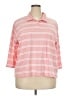 L.L.Bean Stripes Pink 3/4 Sleeve Button-Down Shirt Size 3X - photo 1