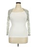 Meaneor Silver 3/4 Sleeve Top Size XXL - photo 1