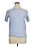 Unbranded Solid Blue Ivory Short Sleeve T-Shirt Size XL - photo 1