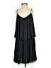 Zara Basic 100% Polyester Solid Black Casual Dress Size S - photo 1