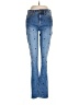 J.Crew Polka Dots Blue Jeans Size 28 Waist Tall - photo 1