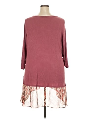 LOGO by Lori Goldstein 3/4 Sleeve Top (view 2)