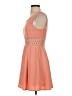 A. Byer Solid Orange Cocktail Dress Size 3 - photo 5