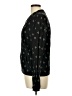 Old Navy 100% Rayon Argyle Black Track Jacket Size L - photo 5
