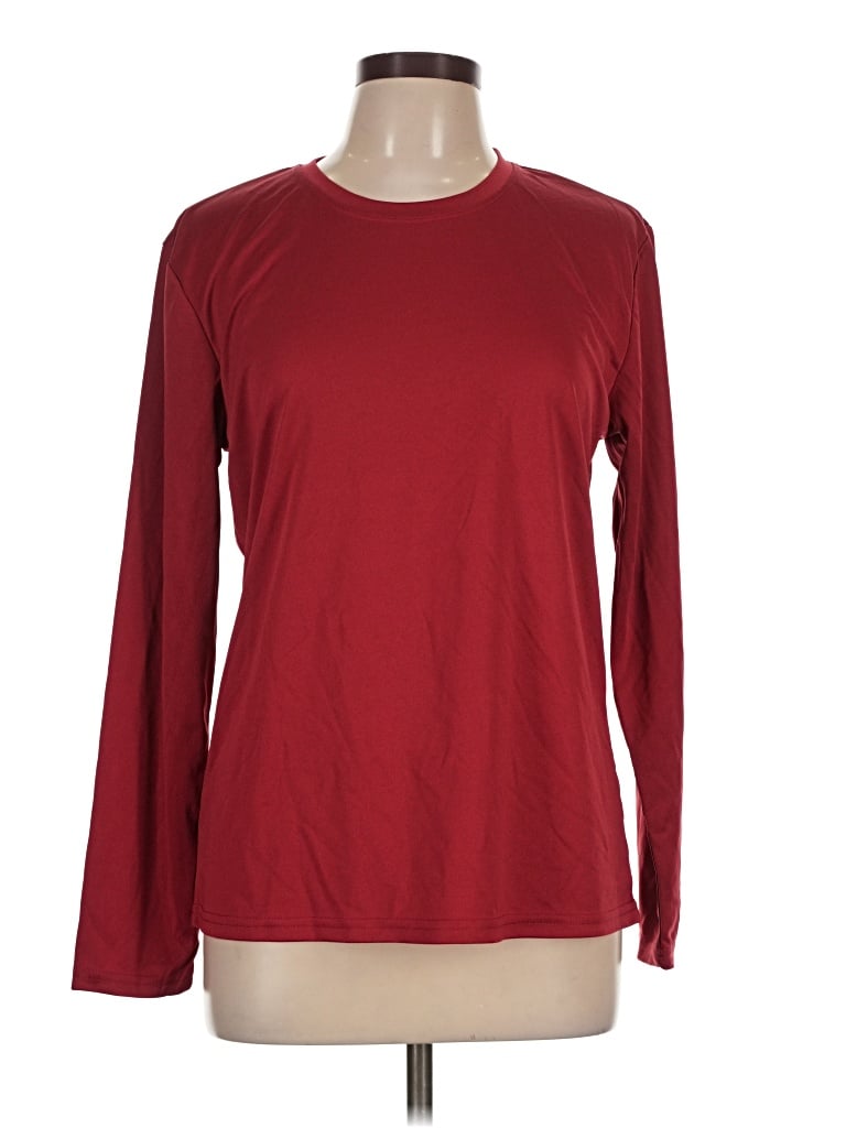 Pre-owned Unbranded Long Sleeve T-shirt In Red