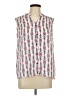 Nine West 100% Polyester White Sleeveless Blouse Size 12 - photo 1