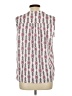 Nine West 100% Polyester White Sleeveless Blouse Size 12 - photo 2