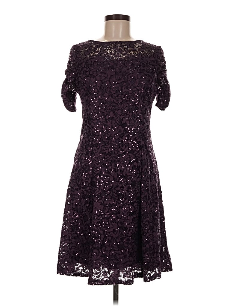 Pre-owned Marina Cocktail Dress In Purple