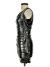 Deb 100% Polyester Metallic Silver Cocktail Dress Size S - photo 5