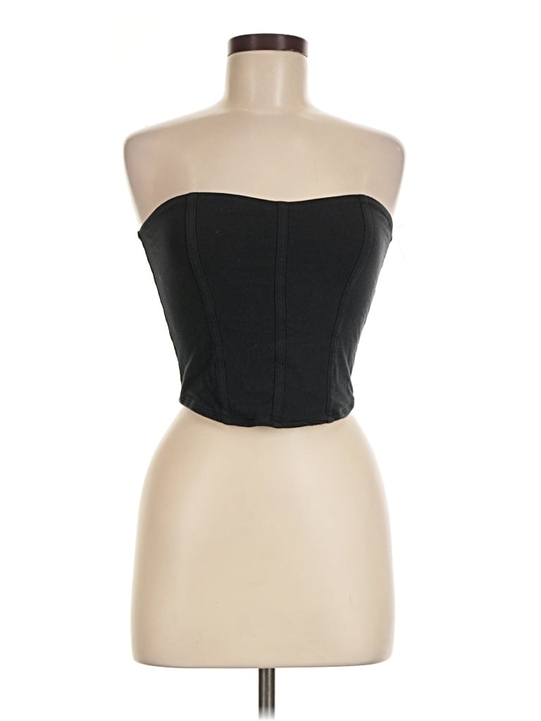 Pre-owned Hollister Tube Top Black Strapless Neckline Tops