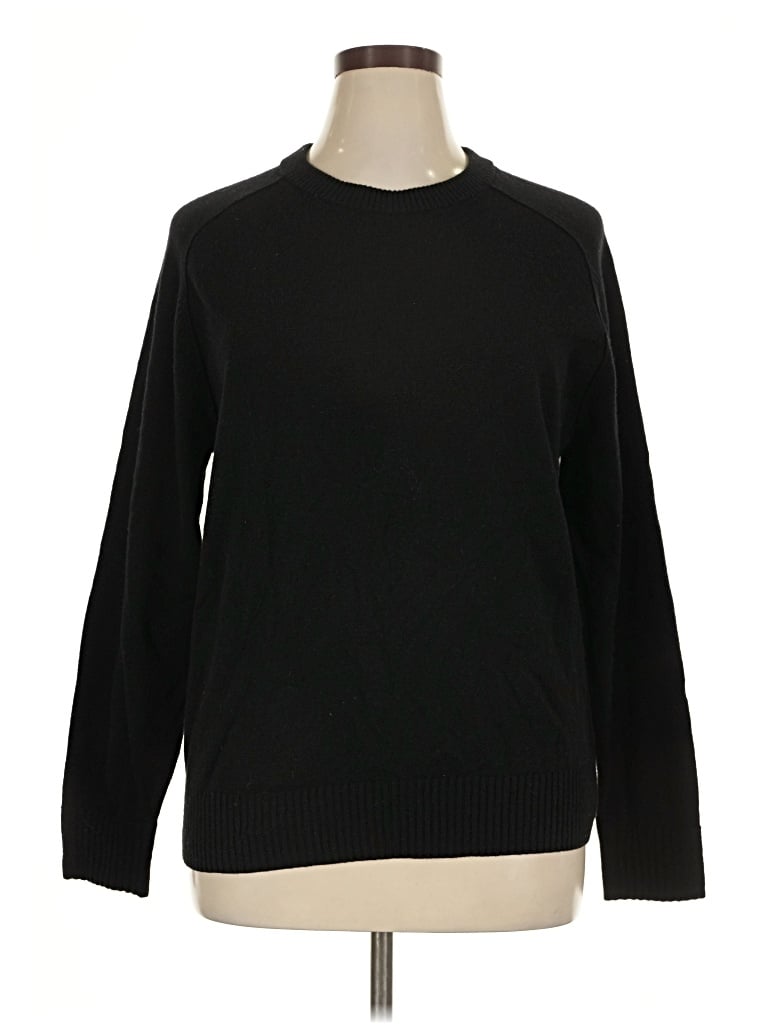 Pre-owned Everlane Cashmere Pullover Sweater In Black