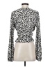 Zara Silver Long Sleeve Top Size S - photo 2
