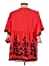 Shein Red Short Sleeve Blouse Size 12 - photo 2