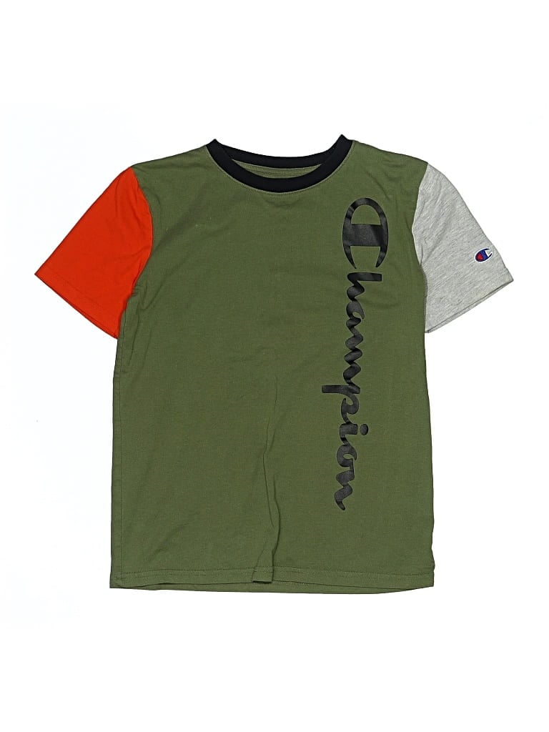 Pre-owned Champion Kids' Short Sleeve T-shirt In Green