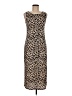 Easel Animal Print Brown Casual Dress Size M - photo 1