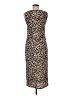 Easel Animal Print Brown Casual Dress Size M - photo 2