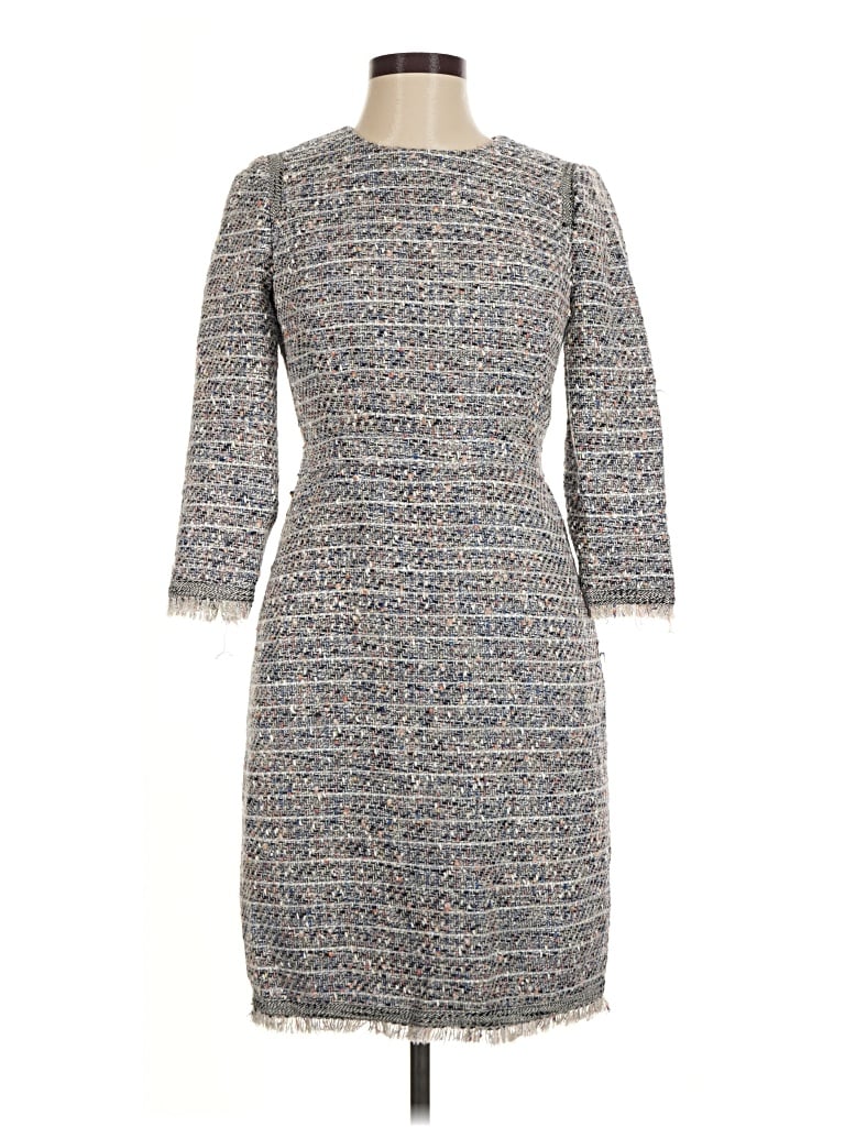 Pre-owned Jcrew Casual Dress In Gray