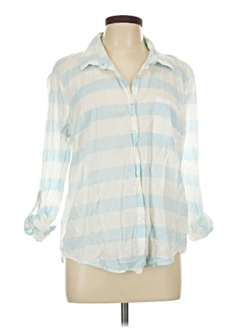 Faded Glory 3/4 Sleeve Button-Down Shirt (view 1)