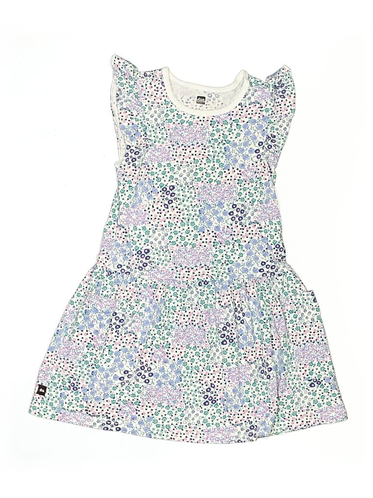 Pre-owned Tea Kids' Dress In Blue