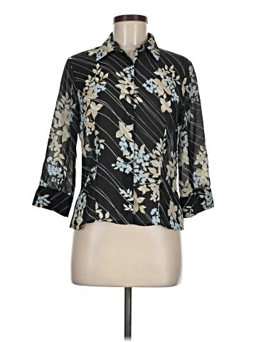 Apostrophe 3/4 Sleeve Blouse (view 1)