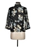Apostrophe 100% Polyester Floral Black 3/4 Sleeve Blouse Size 8 - photo 2