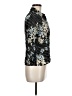 Apostrophe 100% Polyester Floral Black 3/4 Sleeve Blouse Size 8 - photo 4