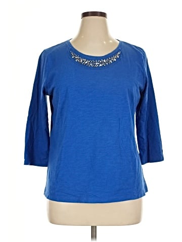 St. John's Bay 3/4 Sleeve Top (view 1)