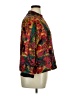 Chico's 100% Silk Print Red Jacket Size XL (3) - photo 4