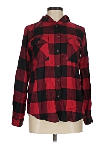 Hippie Rose Long Sleeve Button-Down Shirt (view 1)