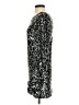 Saylor Metallic Silver Cocktail Dress Size S - photo 5