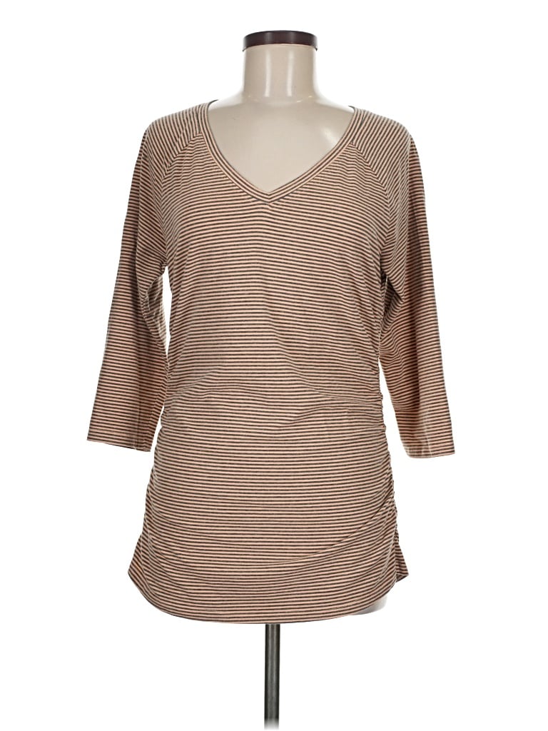 Pre-owned Sundance 3/4 Sleeve T-shirt In Brown