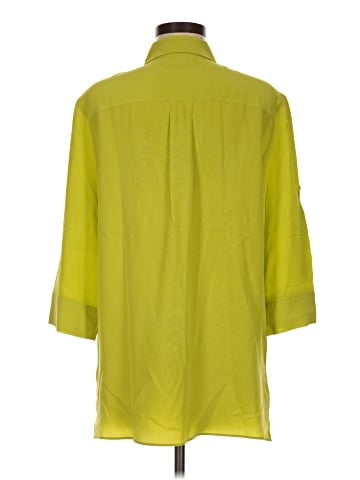 Lafayette 148 New York 3/4 Sleeve Silk Top (view 2)