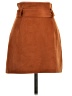 Vestidos 100% Polyester Solid Brown Orange Casual Skirt Size S - photo 2