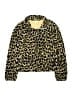 Crewcuts 100% Polyester Animal Print Gold Brown Pullover Sweater Size 14 - photo 1