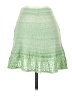 Shein 100% Polyester Chevron-herringbone Green Casual Skirt Size 4 - photo 1