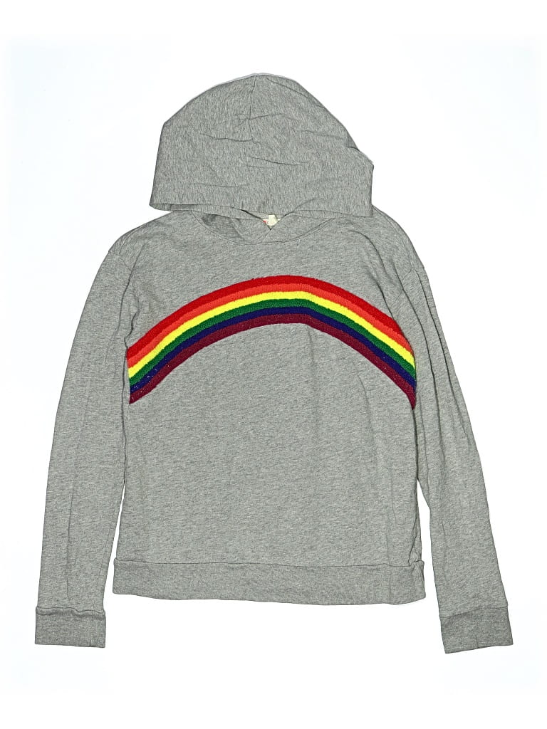 Pre-owned Crewcuts Kids' Pullover Hoodie In Gray