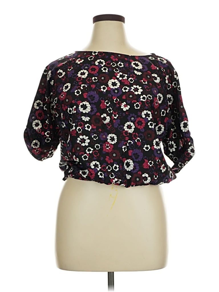 Pre-owned Michael Michael Kors 3/4 Sleeve Blouse In Black