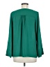 19 Cooper 100% Polyester Green Long Sleeve Blouse Size M - photo 2