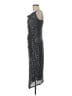 Laundry by Shelli Segal Metallic Silver Cocktail Dress Size 8 - photo 5