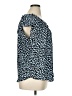 Joe Fresh 100% Polyester Blue Short Sleeve Blouse Size XL - photo 4
