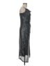 Laundry by Shelli Segal Metallic Silver Cocktail Dress Size 8 - photo 4