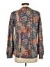 Assorted Brands Paisley Blue Long Sleeve Blouse Size L - photo 2