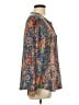 Assorted Brands Paisley Blue Long Sleeve Blouse Size L - photo 4